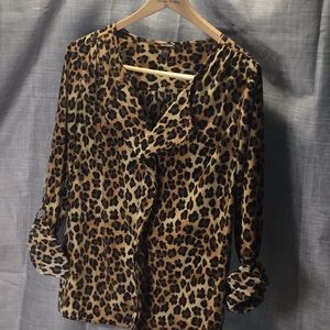 DANA BUCHMAN leopard print blouse/ top